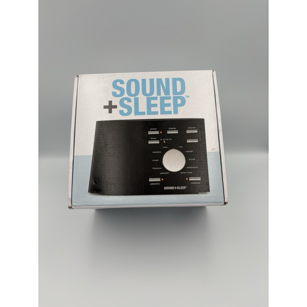 Sound+Sleep Adaptive Sound‎ Machine Black White Noise Sleep Therapy Tested